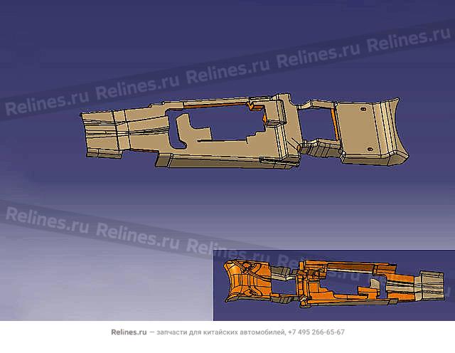 UPR heat insulator mid passage