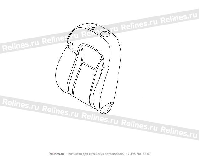 Electric seat backrest cushion assy,driv - 680511***00B86