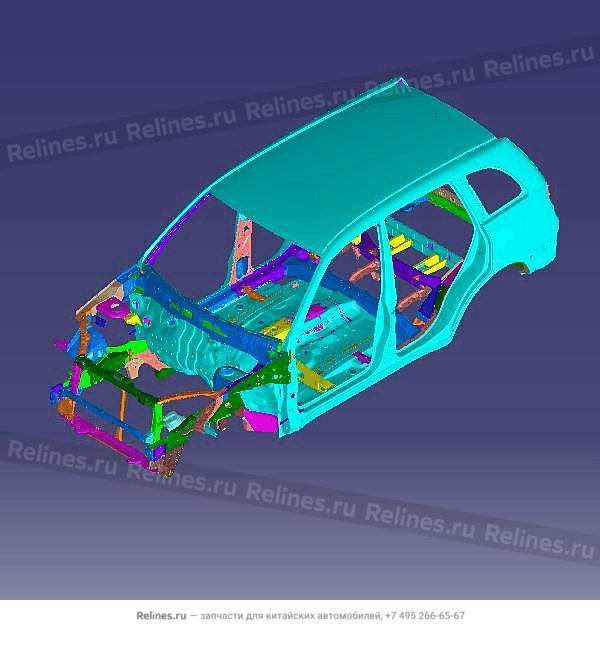 Vehicle body frame - T11-50***0BF-DY