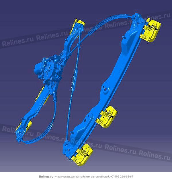 Механизм стеклоподъемника передней правой двери