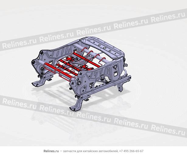 Skeleton assy,FR passenger seat cushion - 69011***Q00B