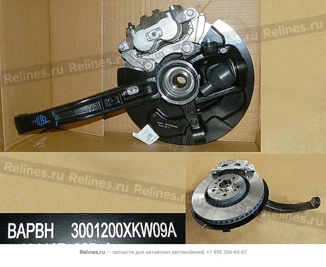 FR strg knuckle w/wheel brake assy RH