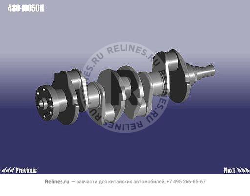 Коленвал (коленчатый вал) (480ED, ЕВРО-2) - 480-***011