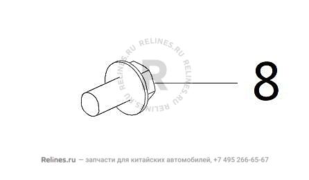 Болт M12X1,25X25 фланцевый - Q186***5FDE