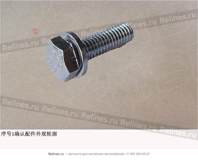 Hex head flat washer bolt - Q140***F3E