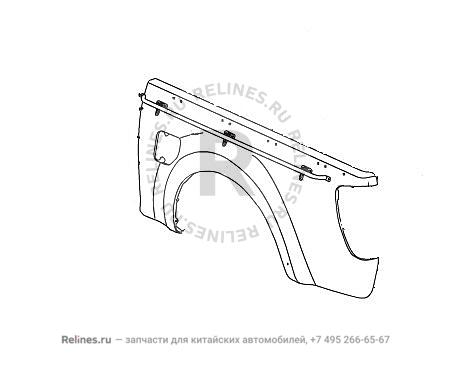 LH otr side panel cargo body - 85021***00XC