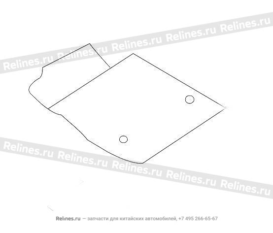 FR footrest assy RH