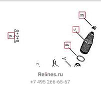 Пыльник рулевой рейки