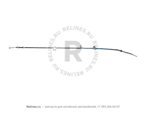Трос стояночного тормоза правый