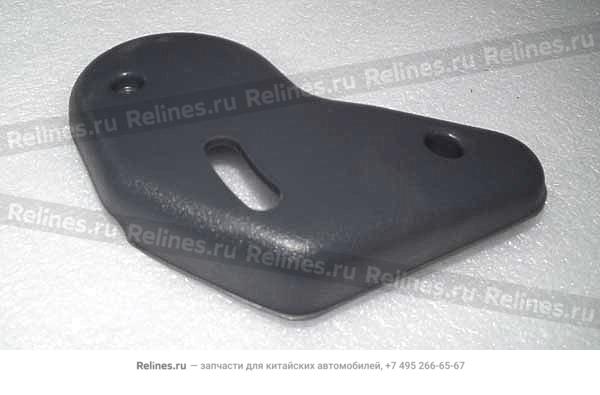 Plastic cover-seat adjustor