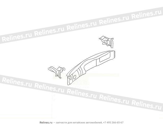 FR ventilation window LWR beam UPR plate - 53011***Z36A