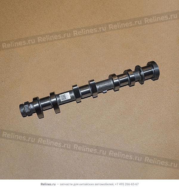 One-piece camshaft exhaust