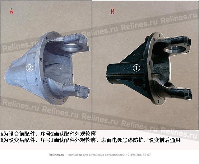 Reducer housing w/keep plate assy