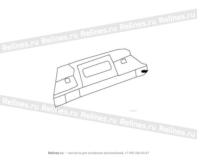 Hand rail brkt-rr roof panel LH