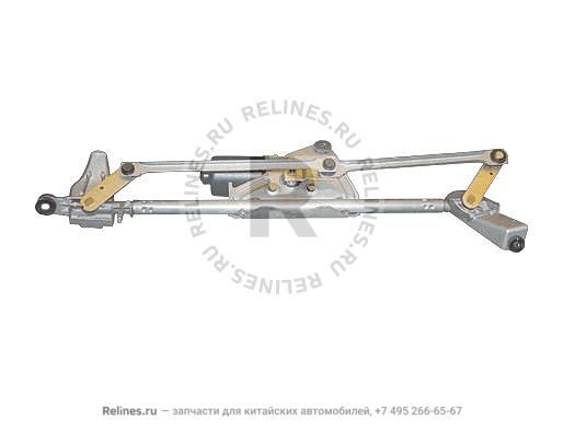 Мотор стеклоочистителя с трапецией в сборе - T11-***011