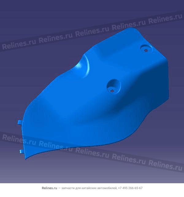 FR protecing plate rh-floor console