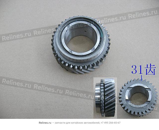 Шестерня КПП 4/4 3-й передачи вторичного вала дизель - ZM015A***1240-1