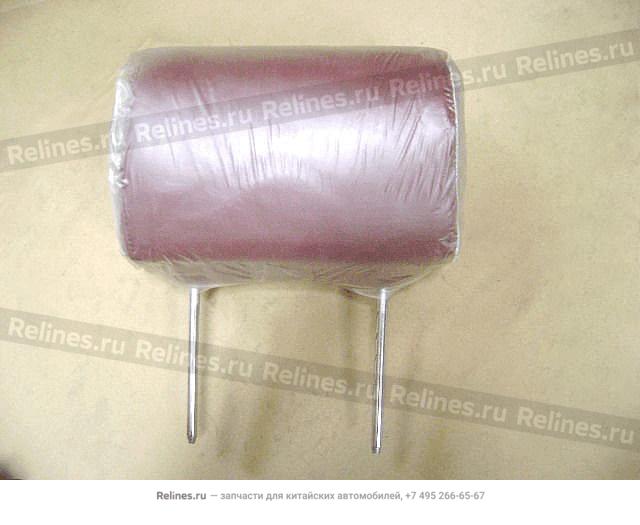 Headrest assy-fr seat(red FR leather)