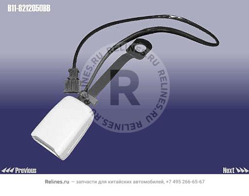 Latch plate assy-fr safty belt LH