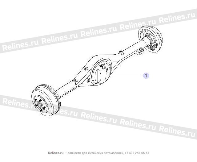 RR axle assy - 2400***B34