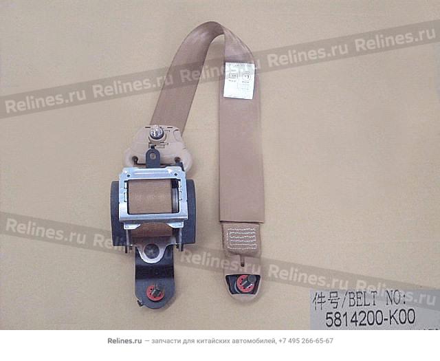 FR seat belt assy RH - 58112***00-B1