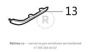 Молдинг двери передней правой