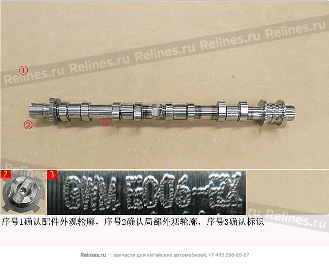 Exhaust camshaft assy - 1006***EC06