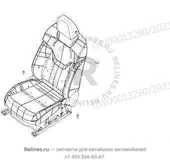 Сиденье пассажира в сборе - 690050***11A8P