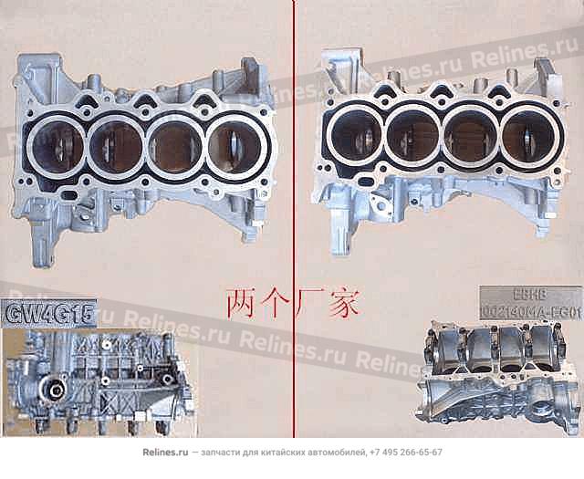 Блок цилиндров 1.5 - 1002***EG01