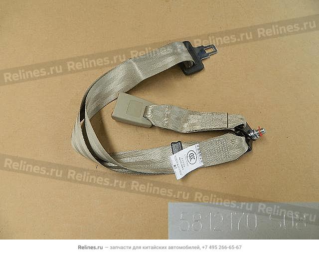 Double end lock assy-rr seat belt RH - 5812***S08