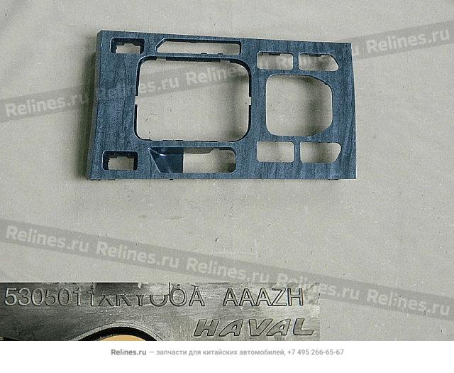 UPR cover plate assy-aux inst panel