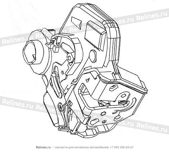 Lock assy RR door LH - 62051***08XA