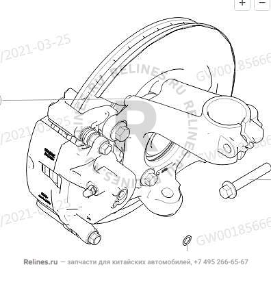 Кулак поворотный передний правый - 30011***T10A