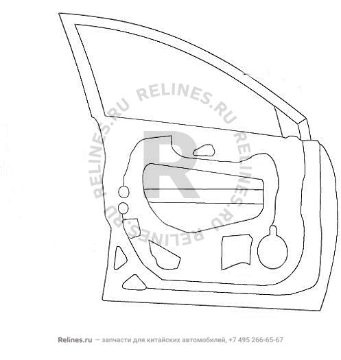 Metal sheet assy FR door RH - 61012***Z16A