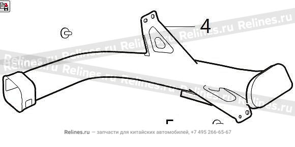 Defrost air duct RH - 81231***V08A