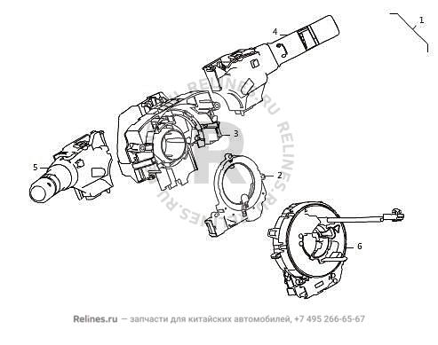 Блок переключателей подрулевых - 37745***Q02A
