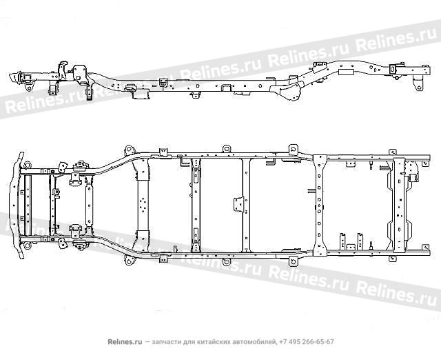 Frame weldment assy - 2801***P71