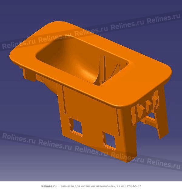 Glass regulator switch plate