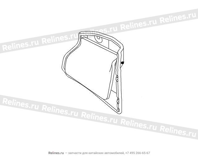 RH cover plate assy-aux inst panel