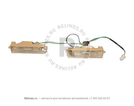 Плафон подсветки номерного знака