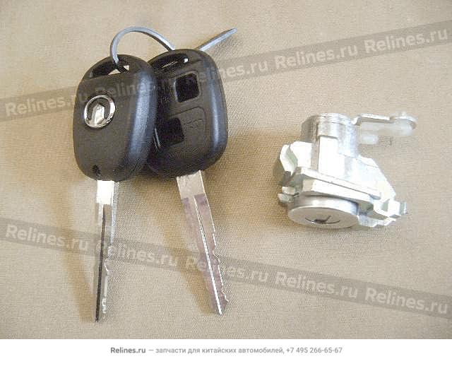 Lock cylinder FR door LH(key w/flange in - 61053***00-B1