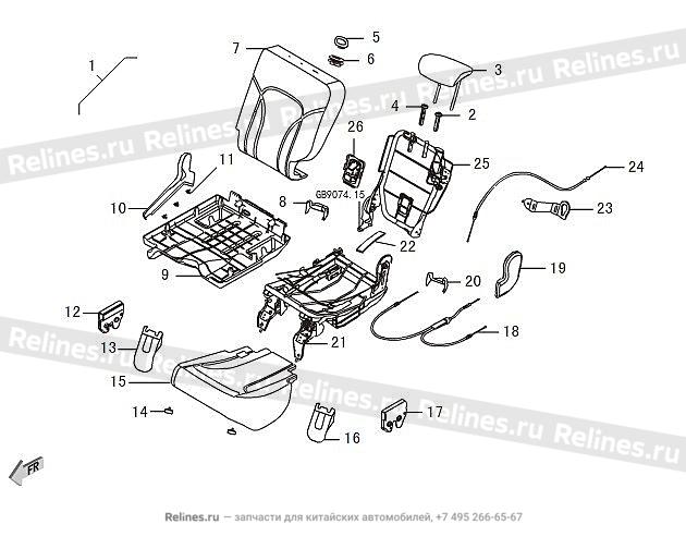 RR single seat assy - 705030***16E3Y