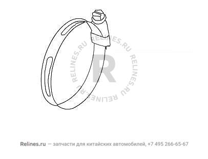 Hoop clip worm gear