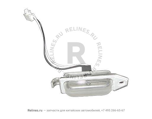 Плафон подсветки номерного знака