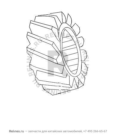 Output shaft 6TH gear