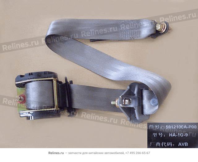 RR seat belt retractor assy - 5812***-P00