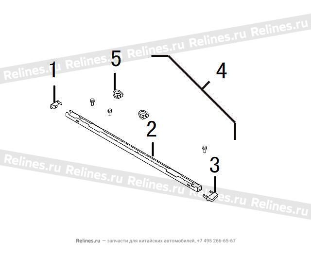 Luggage compartment rail assy,RH