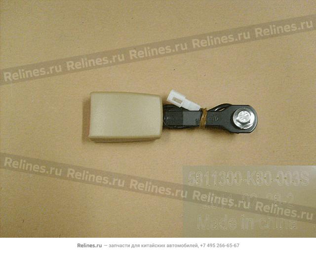 Lock buckle assy-fr seat belt LH - 581130***0-003S