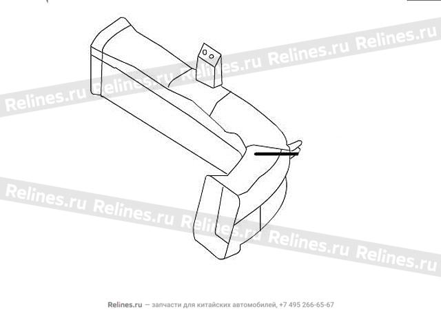 Air duct assy-instrument panel RH