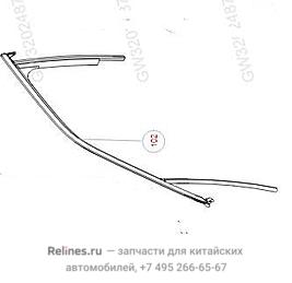 Рамка стекла двери передней левой